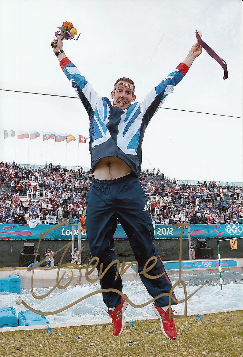 Etienne Stott Hand Signed 12x8 Photo Poster painting London Olympics 2012 Gold Medalist.