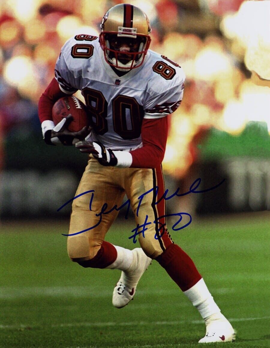 Jerry Rice Autographed Signed 8x10 Photo Poster painting ( HOF 49ers ) REPRINT