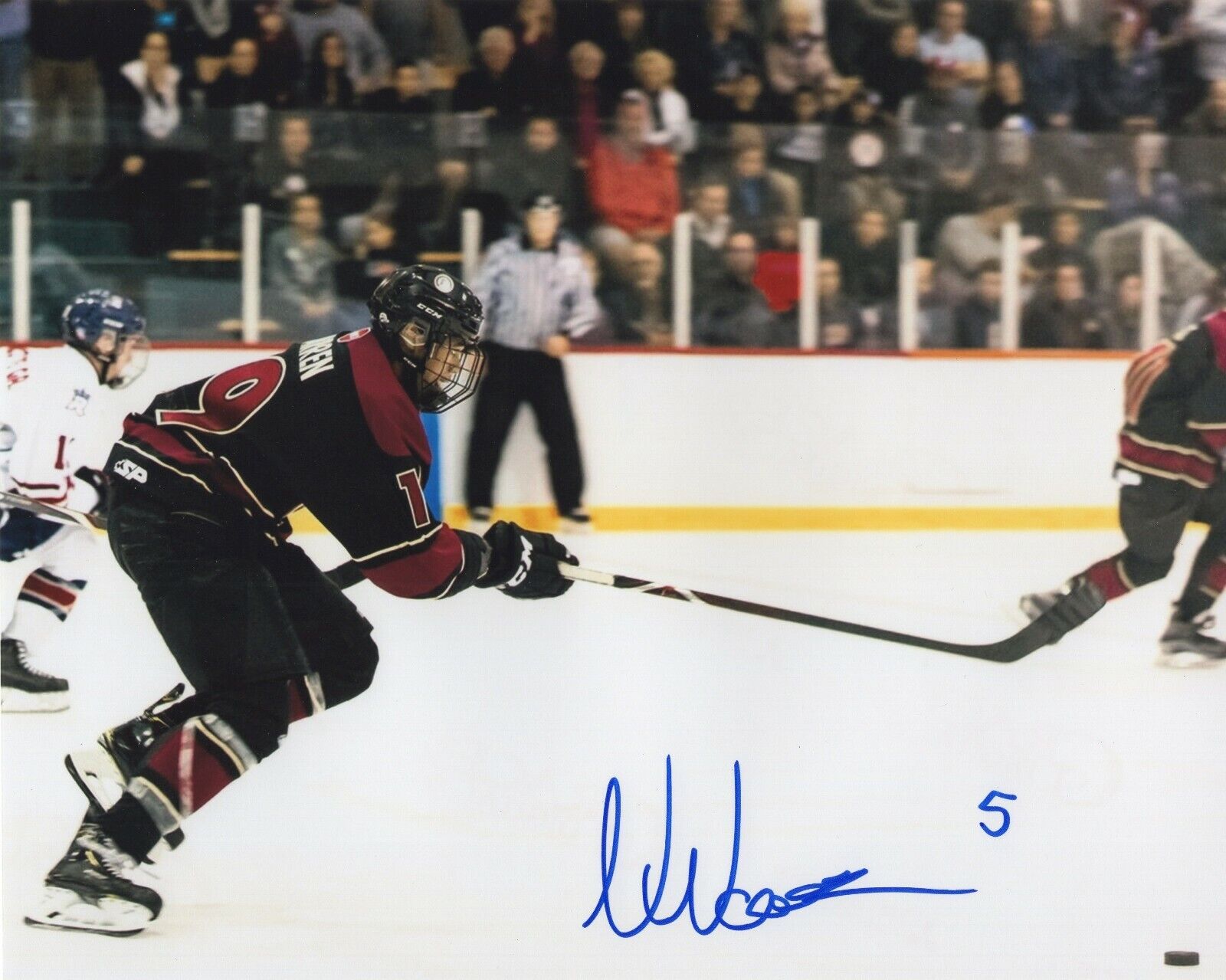 NOAH WARREN SIGNED MINOR HOCKEY 8X10 Photo Poster painting PROOF 2022 DRAFT GATINEAU