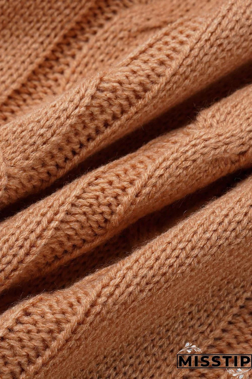 Apricot Fashion Casual Solid Patchwork O Neck Long Sleeve Two Pieces