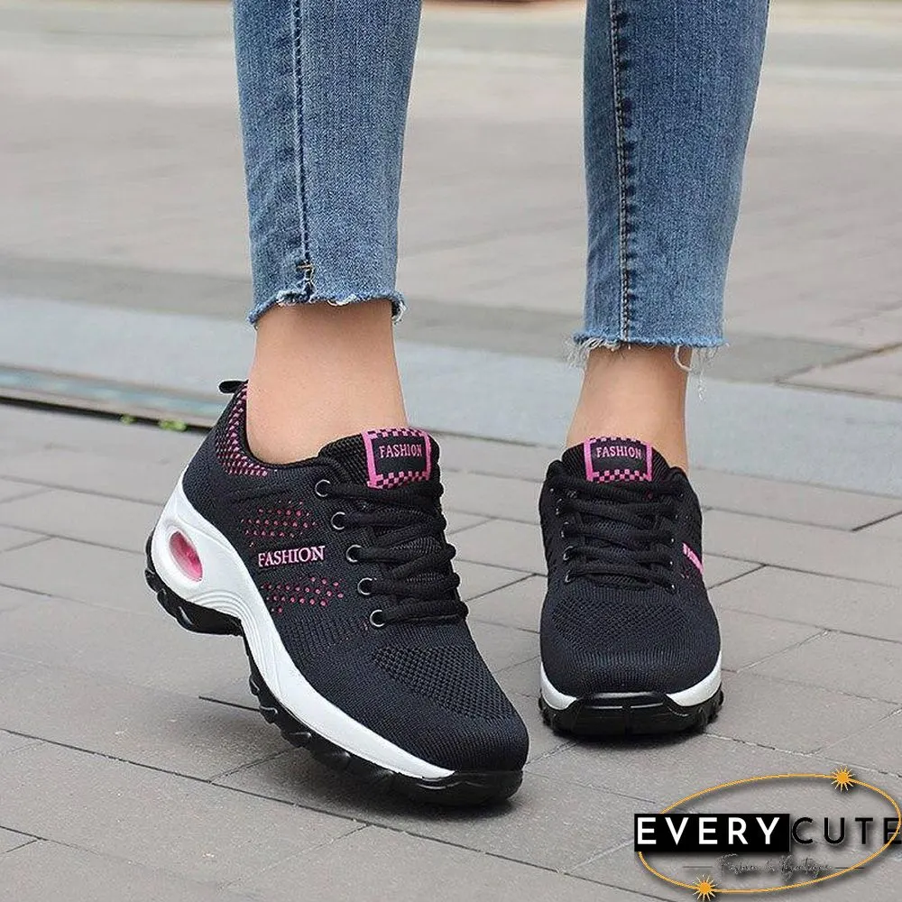 Women Platform Shoes Breathable Lightweight Sneakers For Cushion Woman Fashion Female