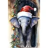 (40*60cm)Christmas Elephant - Full Round Drill Diamond Painting