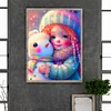 Diamond Painting -DIY Round Drill Snowman and Girl