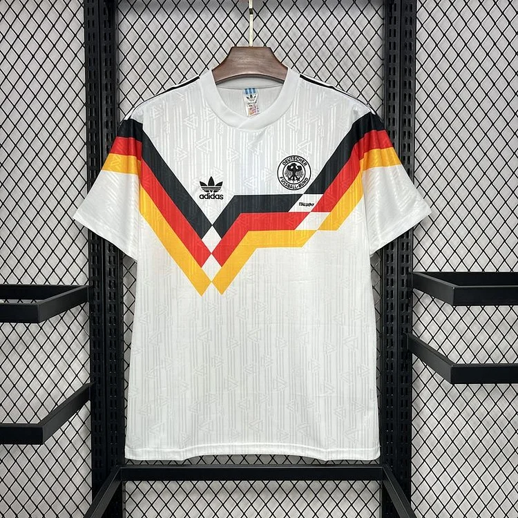 1990 Retro Germany Home Soccer Jersey