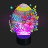 uk.everydayedeals DIY Diamond Painting LED Night Lamp - Flower Egg (7-Colored LED Lights)
