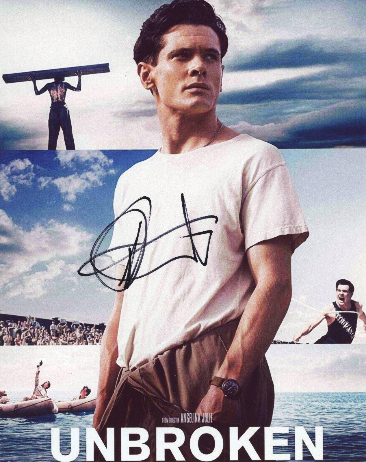 JACK O'CONNELL Authentic Hand-Signed Unbroken - Louis Zamperini