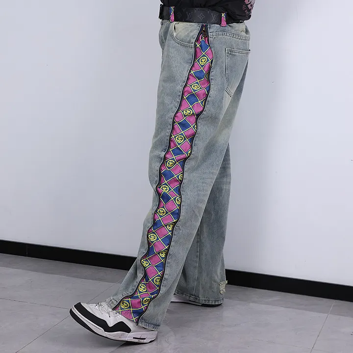 Bruno Bucciarati Side-Zip Wide Leg Jeans - JoJo's Bizarre