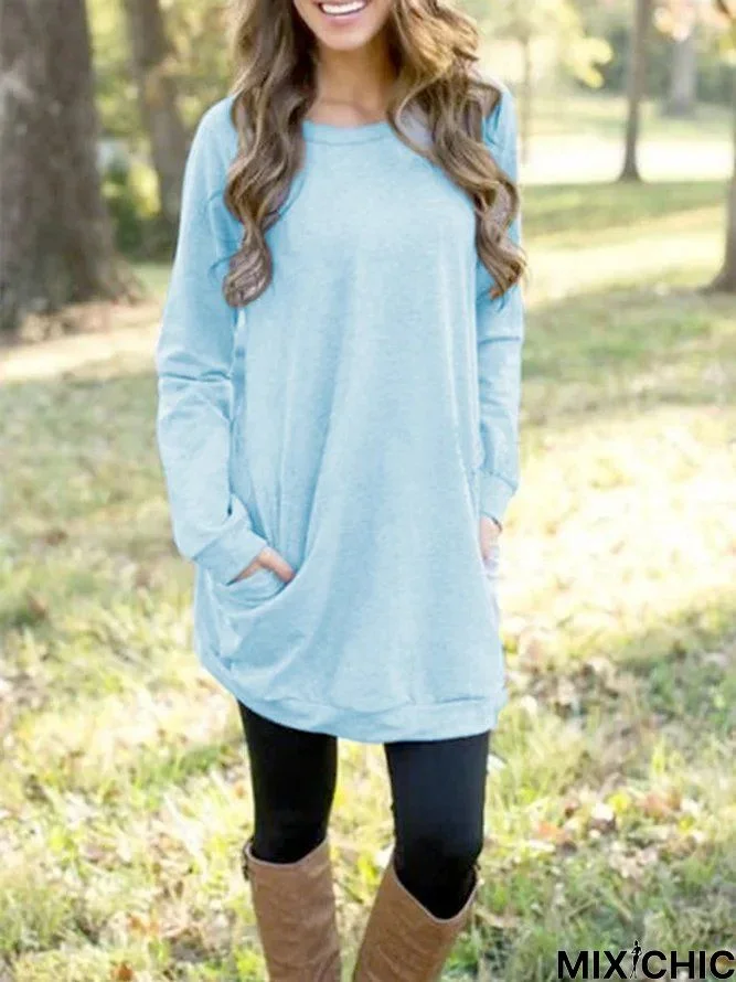 Long simple casual Sweatshirt