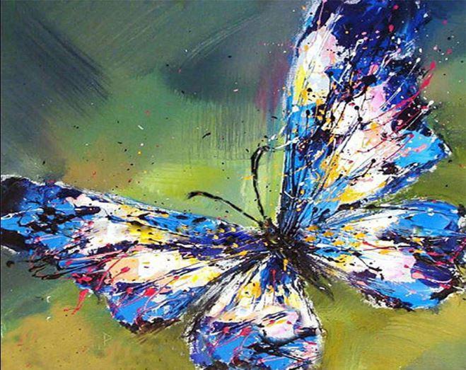 

Colorful Butterfly – Paint By Numbers - 40*50CM, 501 Original