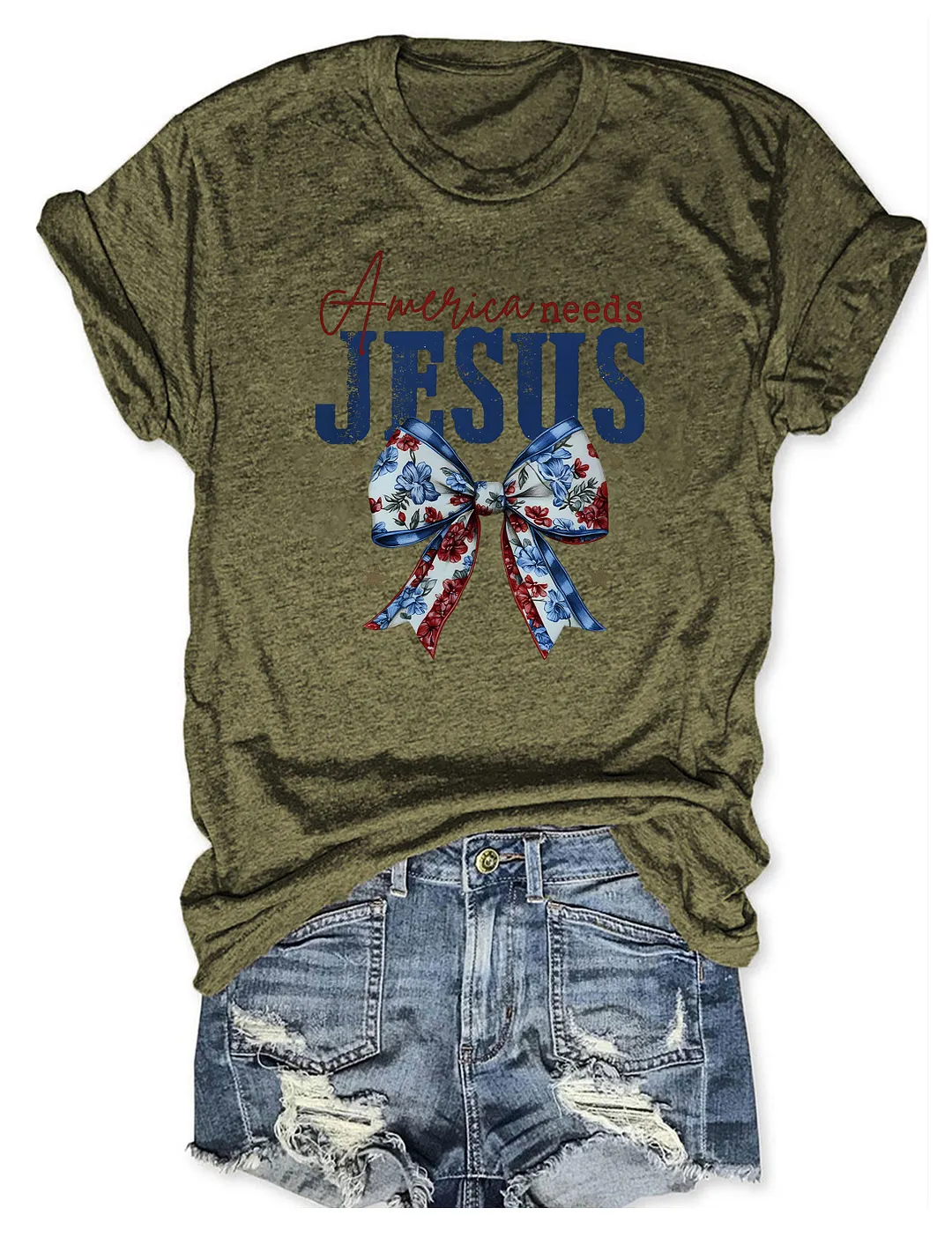 America Needs Jesus T-shirt