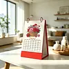 2027 New DIY Diamond Painting Flower Basket Desk Calendar Set 12-Month Flip Calendar Design Monthly Planner Office Desktop Decor
