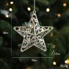 Electroplated Silver Platic Hanging Decors for Christmas Tree 