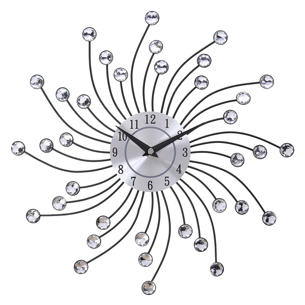 

European Fashion Crystal Bead Pendant Rhinestone Jewelry Wall Hanging Clock, 501 Original