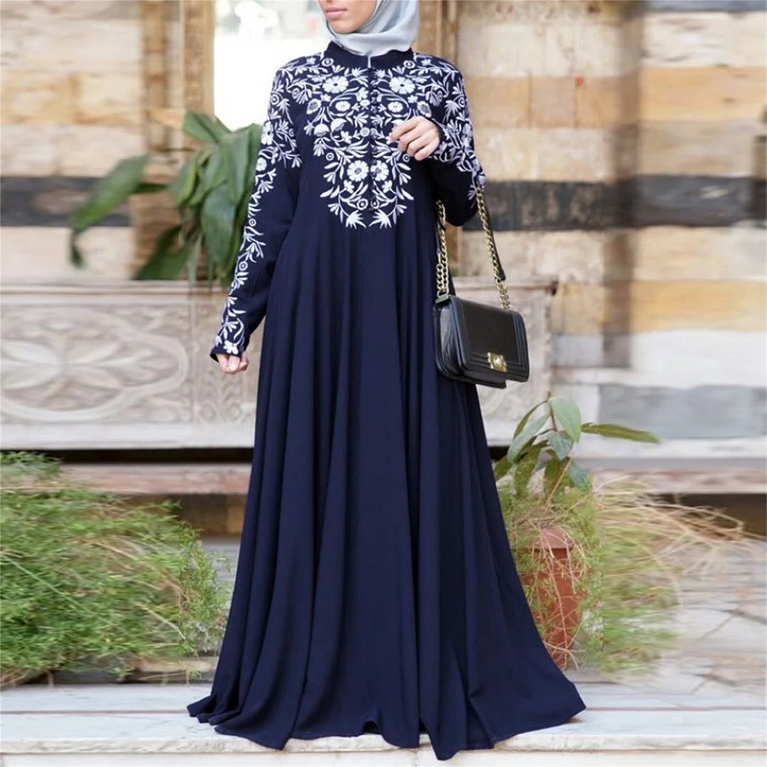 Bangladesh Abayas Kimono For Women's Burka Arabic Print Dress Festa Dubai Abayaya Turkish Kaftan Islamic Clothing Muslim Dress Women.