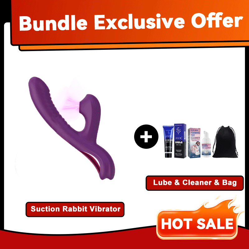 Duolure - Rabbit Vibrator With Suction Come-hither For Clit & G-spot Pleasure By Rose Toy