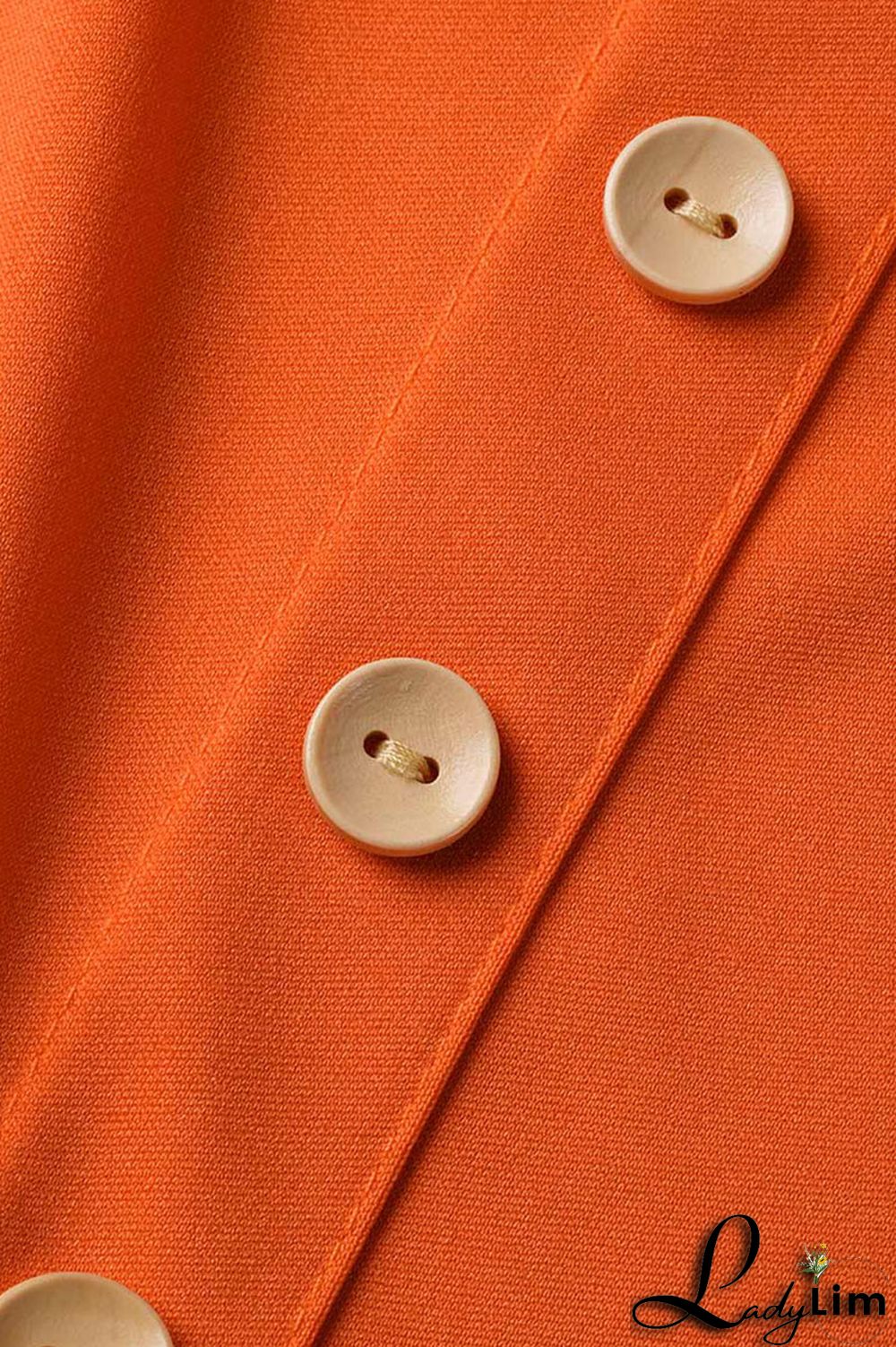 Orange Casual Solid Bandage Split Joint U Neck Straight Jumpsuits