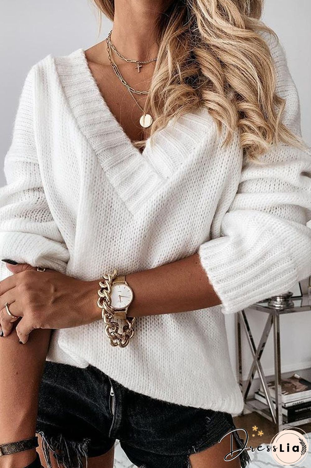 Excited For This V-Neck Sweater