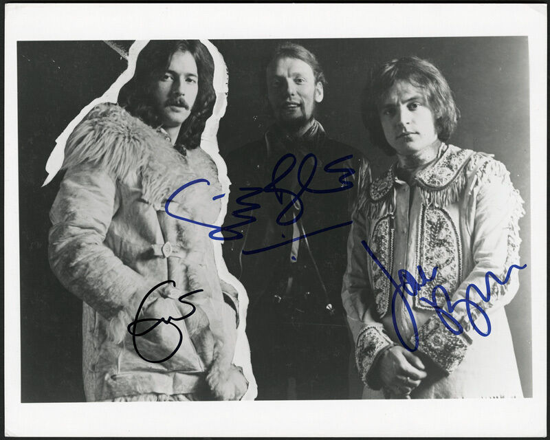 CREAM / ERIC CLAPTON Signed Photo Poster paintinggraph - B&W - Rock Band - preprint