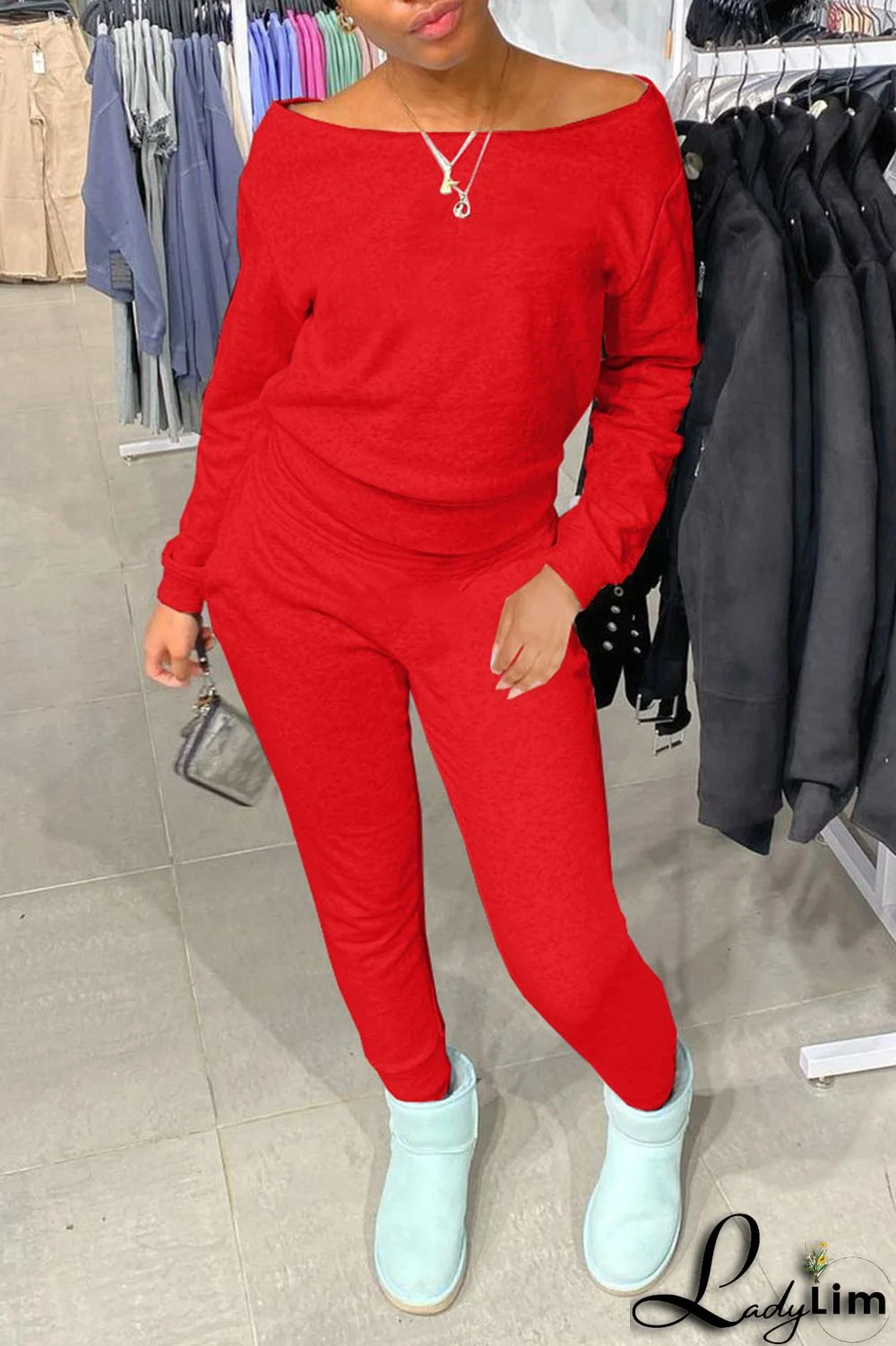 Grey Casual Solid Patchwork O Neck Long Sleeve Two Pieces