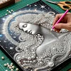 DIY Pearl Painting Goddess for Home Wall Decor with Frame(30*30cm)