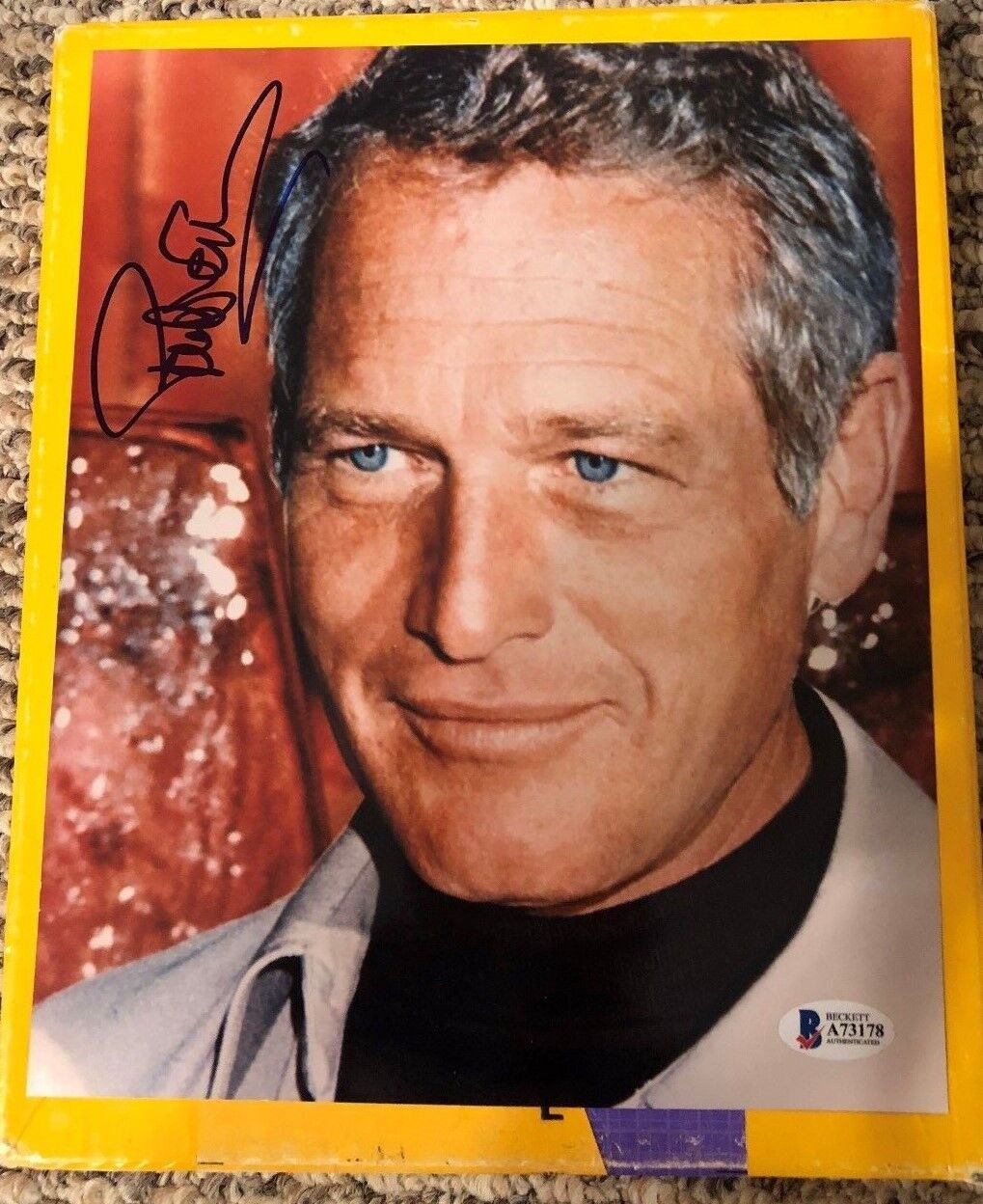 PAUL NEWMAN AUTOGRAPHED 8 X 10 Photo Poster painting BECKETT CERTIFIED FULL LETTER