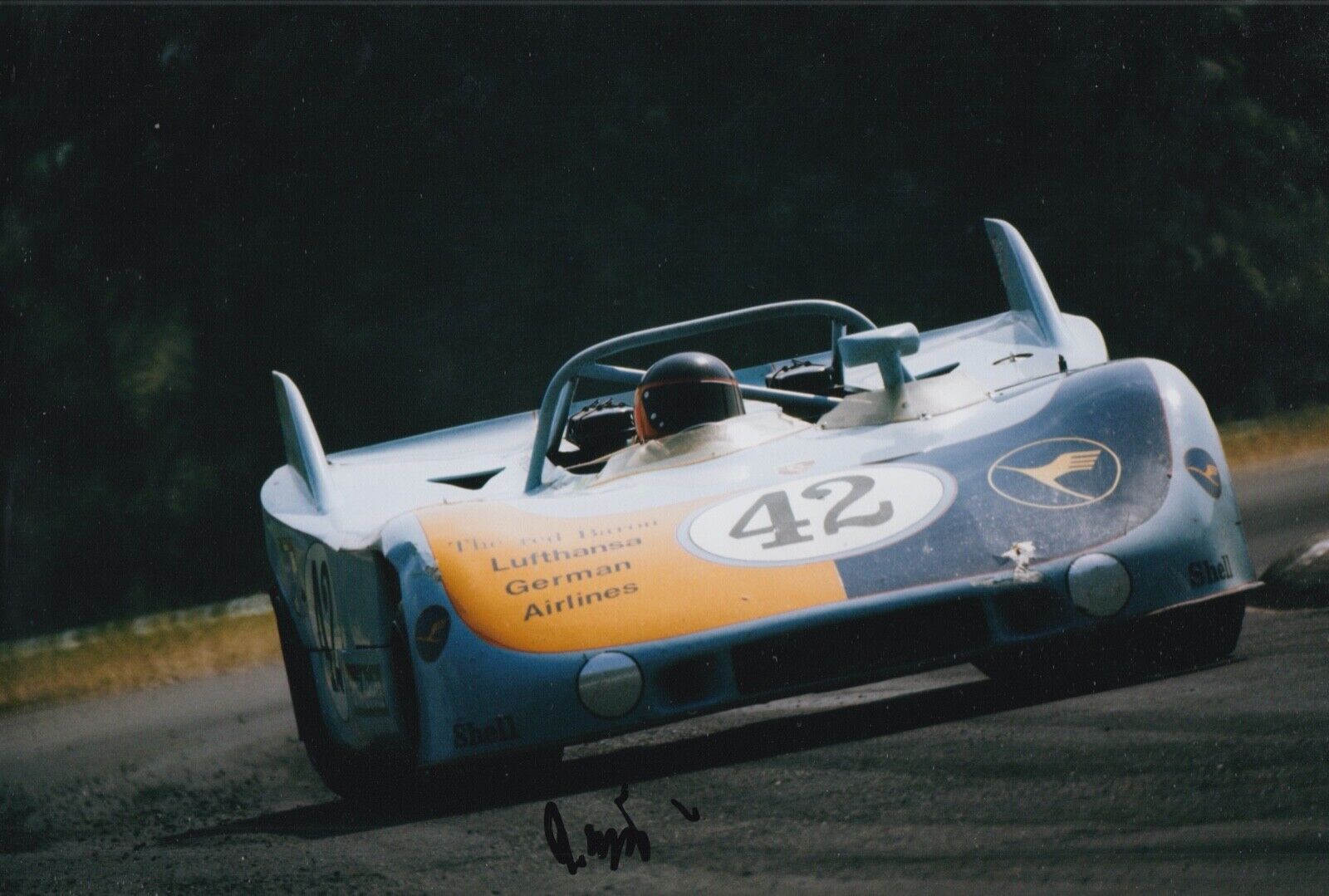 Reinhold Joest Hand Signed 12x8 Photo Poster painting Le Mans Autograph Porsche 8