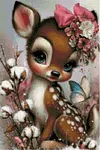 Luxury AB Velvet Diamond Painting Kit - Deer