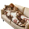 Plush Cat Envelope Sleeping Bag 68.9x31.5Inch Camping Sleeping Bags for Adults Camping Sleepovers & Home Lounging