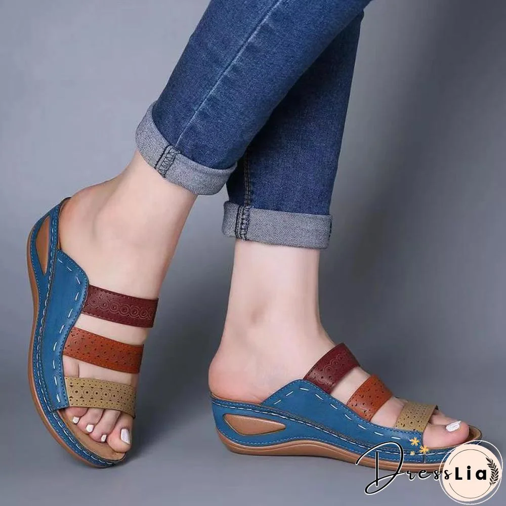 Women Sandals Fashion Wedges Shoes For Women Slippers Summer Shoes With Heels Sandals Flip Flops Women Beach Casual Shoes