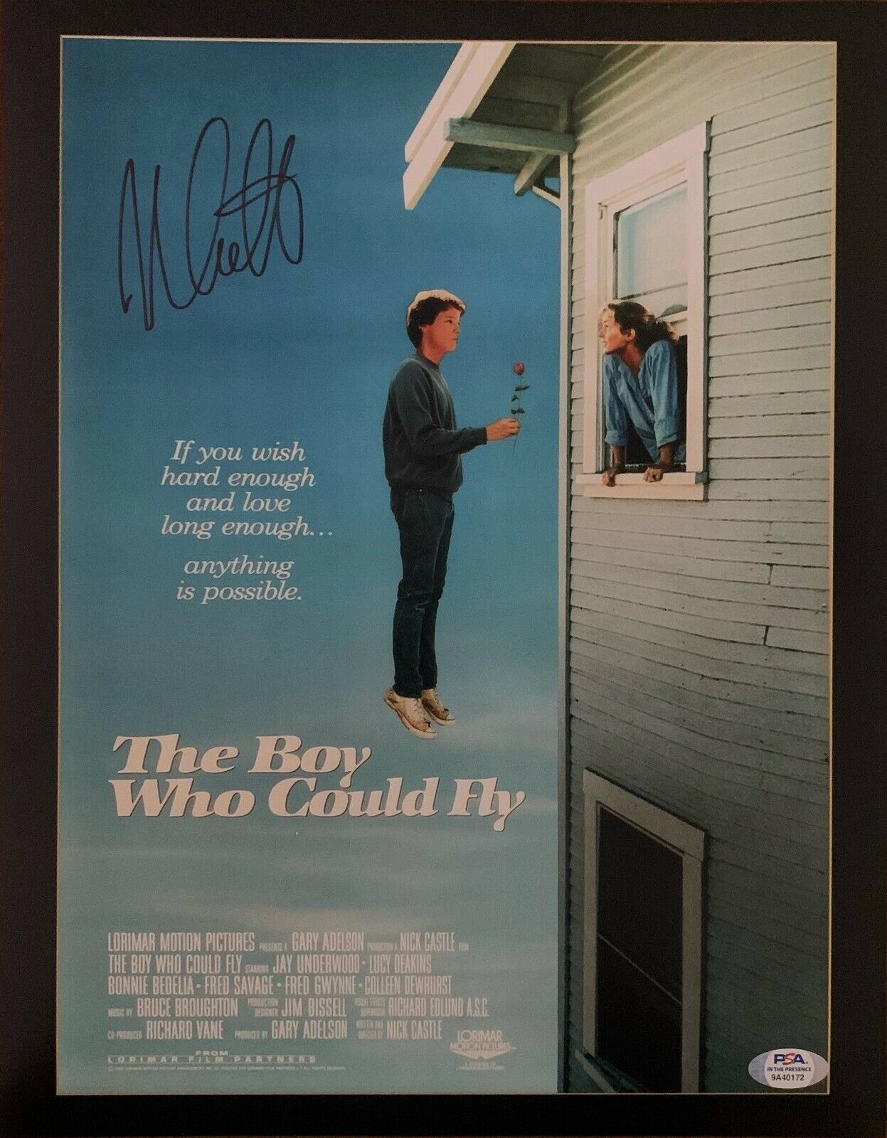 Nick Castle autographed signed 11x14 Photo Poster painting The Boy Who Could Fly PSA COA