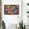 Diamond Painting -DIY Round Drill Stained Glass Bird(50x40cm)