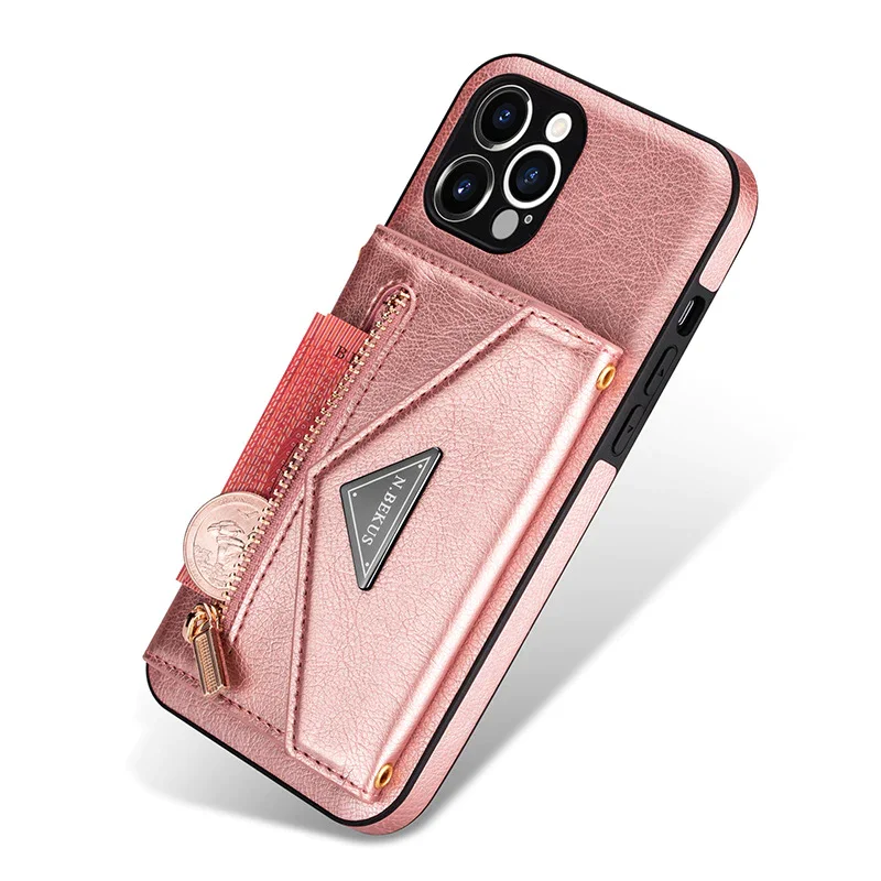 Suitable For iPhone13/14 Multifunctional Zipper Wallet Mobile Phone Case