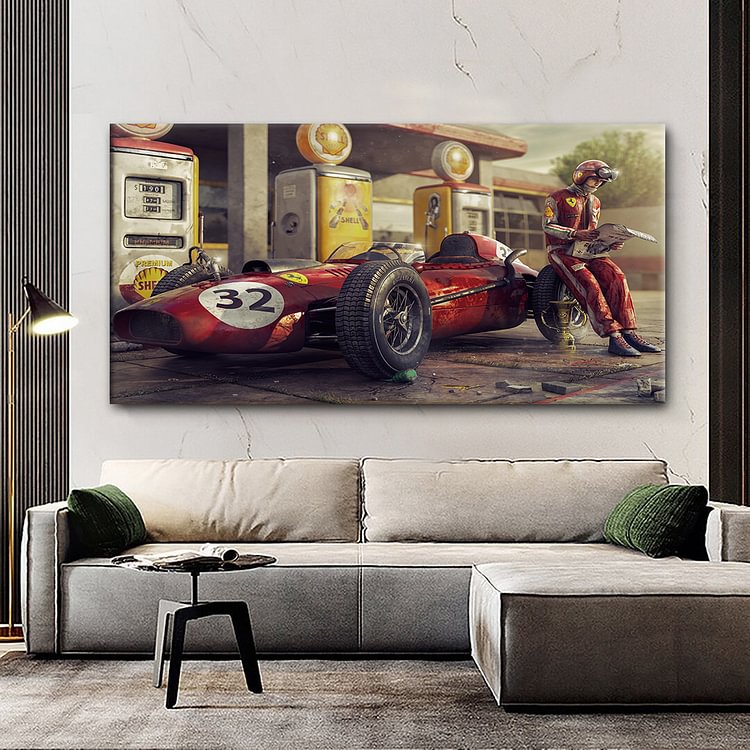 Formula 1 Race Car Canvas Wall Art