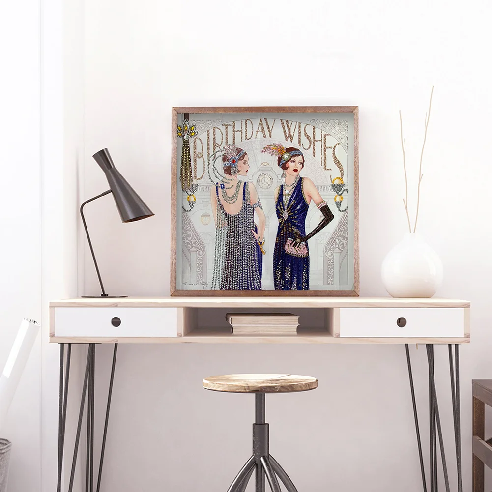 Special Shape Diamond Painting 40*40cm - Noblewoman