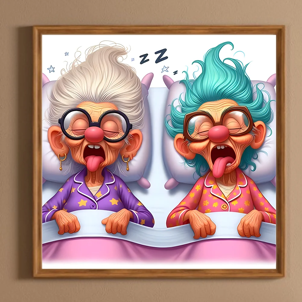 Diamond Painting - Full Round Drill - Grandma(Canvas|40*40cm)