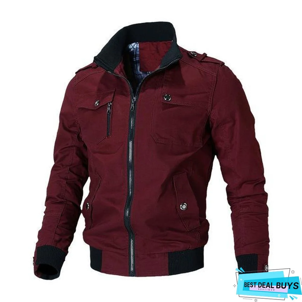 Casual Jacket Men Spring Autumn Army Military Jackets Mens Coats Windbreaker Outerwear