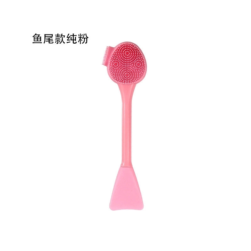 Double-headed Silicone Facial Cleansing Brush Mud Mask Applying Brush