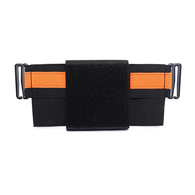 Phone Pouch Backpack Shoulder Strap Belt Wiast Pack Phone Holder (Orange)