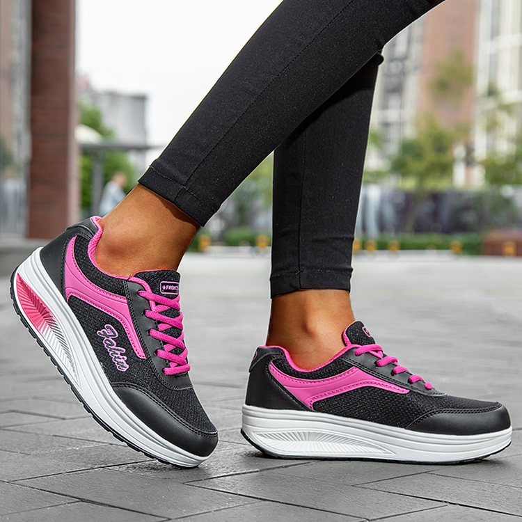 Womens Running Walking Shoes - Slip On Tennis Memory Foam Fashion Sneakers for Casual Workout Work Athletic QueenFunky