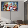 (70*40cm)Christmas Snowman - Full Round Drill Diamond Painting