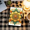 Flower Mandala 5D DIY Diamond Art Painting Notebook Kit 50 Pages A5 Rhinestone Art Painting Notebook Kit for Adults Beginners Holiday Birthday Gift