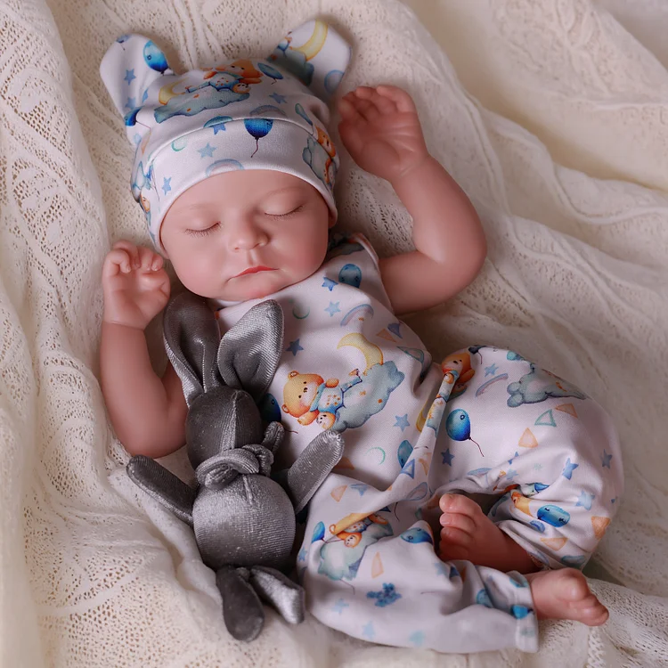 Babeside Noah 16" Realistic Silicone Sleeping Baby Little Infant Boy Best Gift for Kids