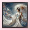 Ancient Girl-11CT Stamped Cross Stitch 50*50cm
