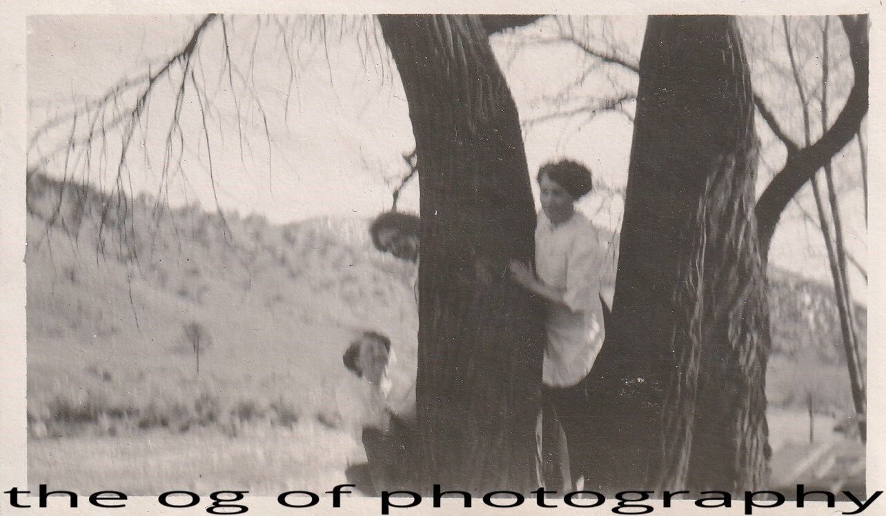 FOUND Photo Poster painting Original BLACK and WHITE Snapshot Photo Poster paintingGRAPHYDD 83 28