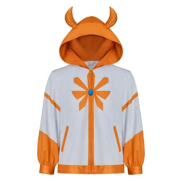 She-Ra Princess of Power Cosplay Costume Zip Hoodie Sweatshirt Jacket Coat for Men Multicolored Small