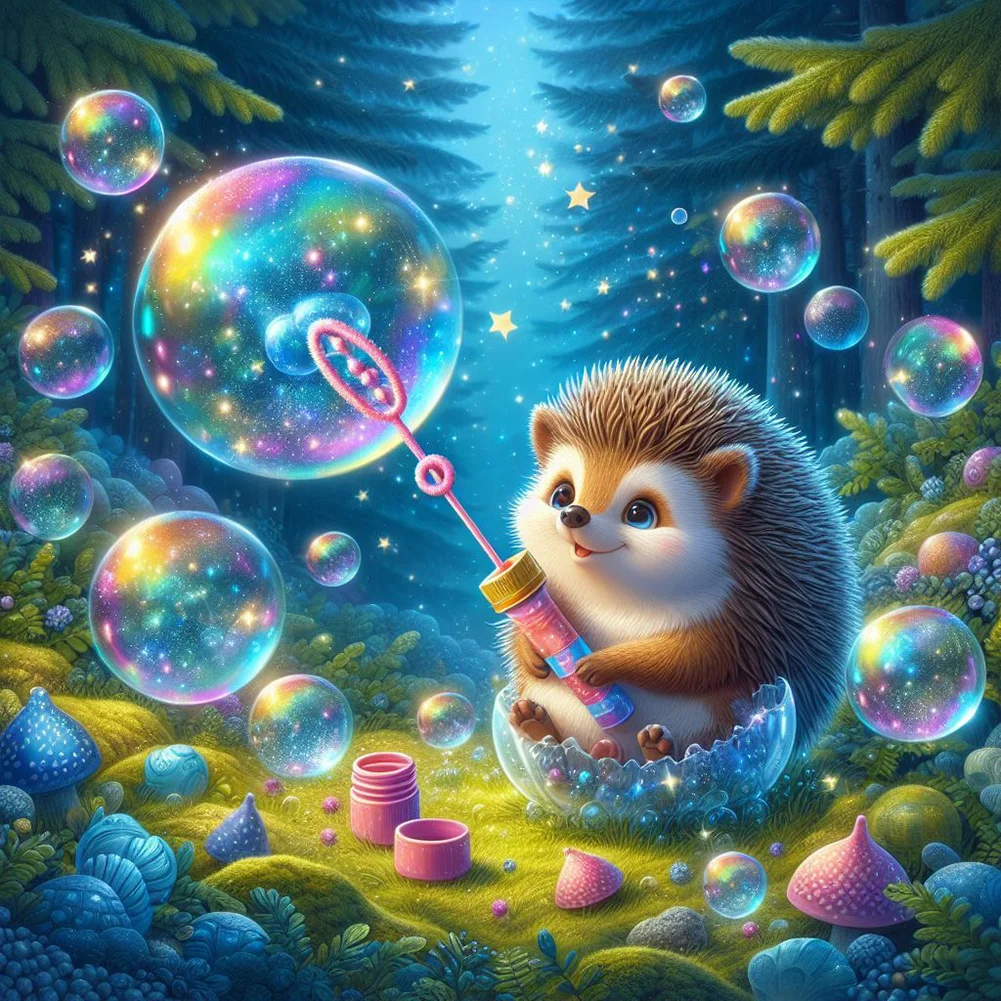 Diamond Painting - Full Round Drill - Hedgehog(Canvas|30*30cm)