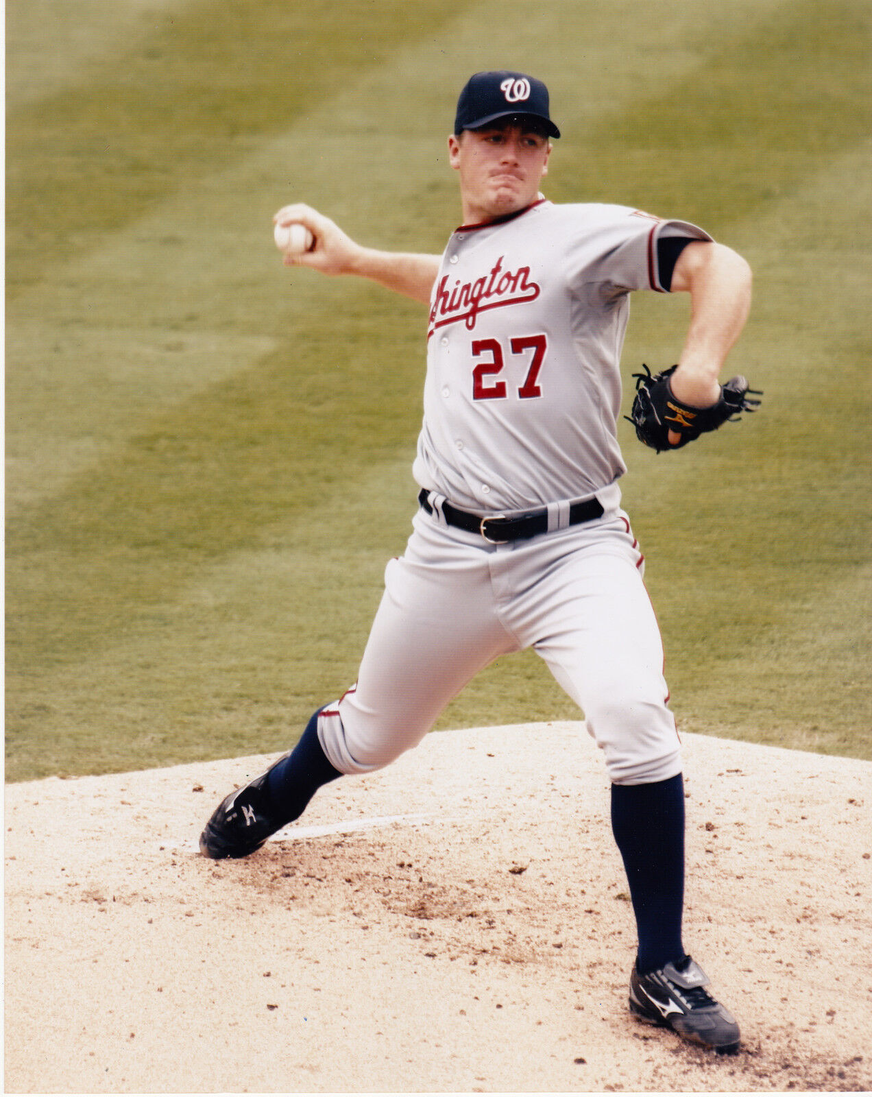 JORDAN ZIMMERMANN WASHINGTON NATIONALS COLOR ACTION 8x10