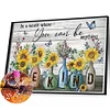 Diamond Painting -DIY Round Drill Flower Words（60x40cm）