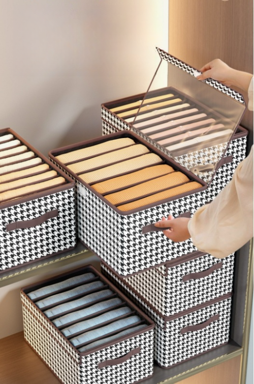 Foldable Clothing Compartment Storage Box