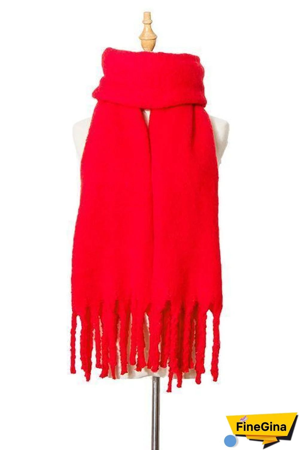 Solid Tassels Scarf